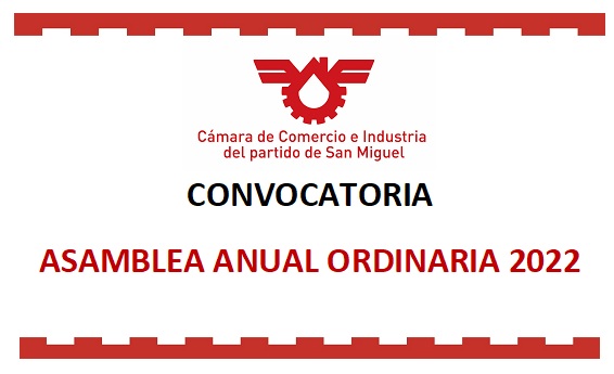 Convocatoria Asamblea Anual Ordinaria 2022