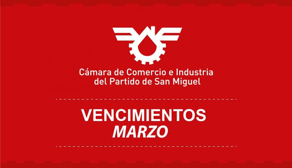 VENCIMIENTOS MARZO