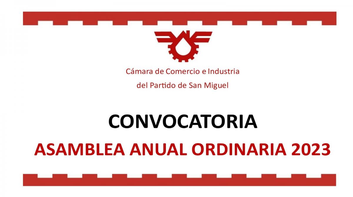 Convocatoria Asamblea Anual Ordinaria