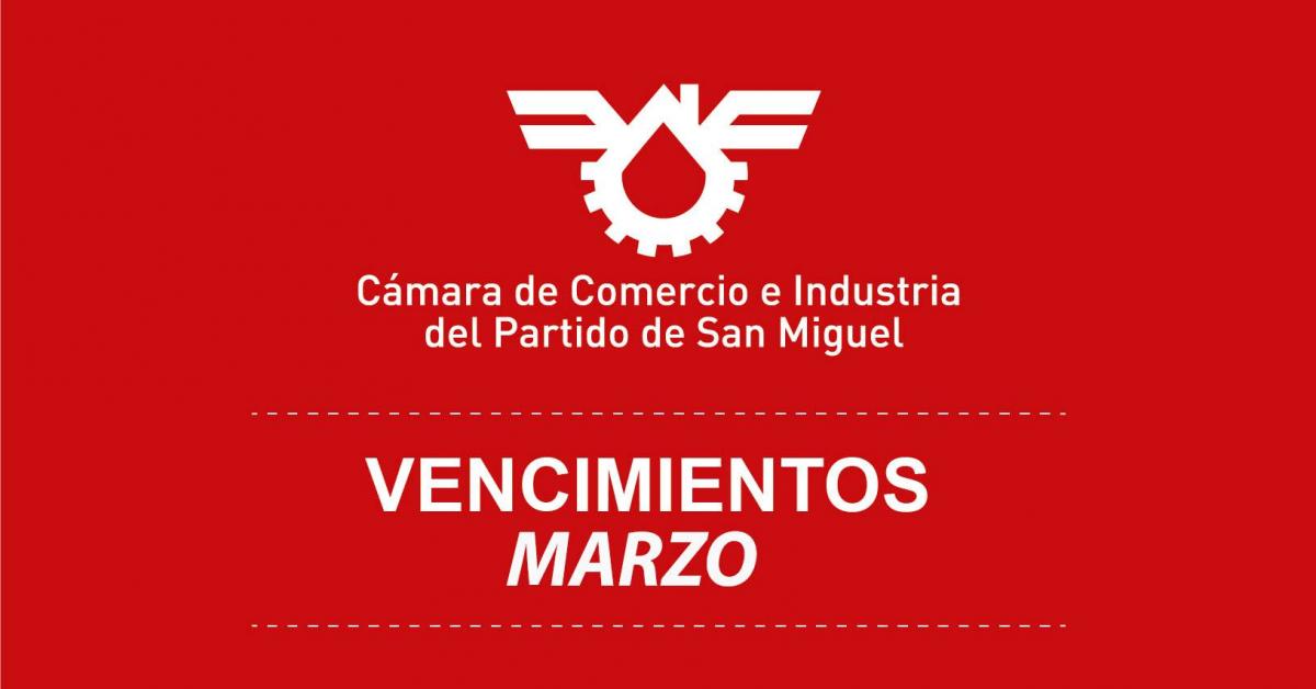 Vencimientos Marzo