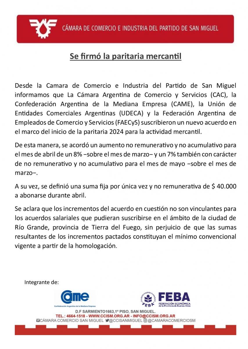 Paritaria Mercantil Abril 2024