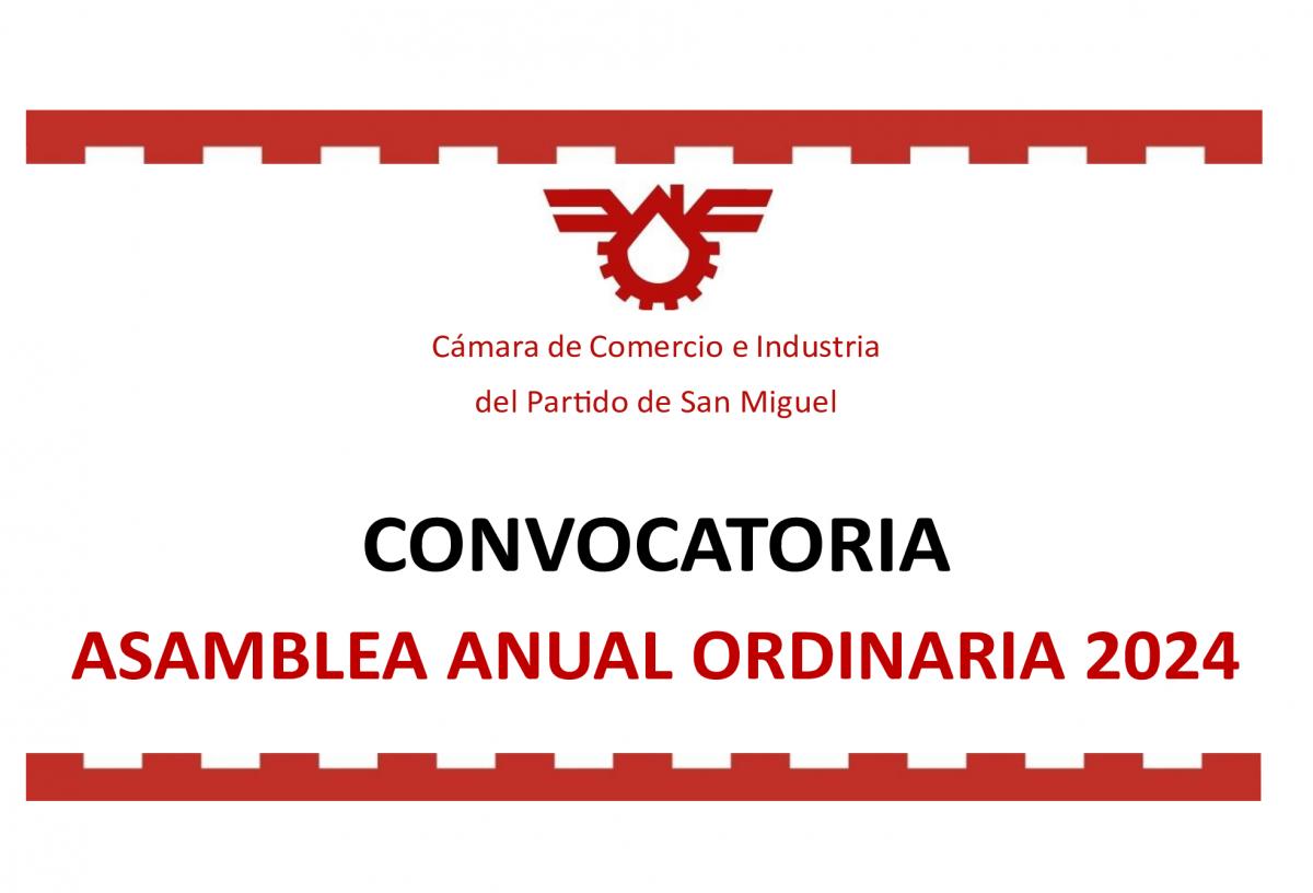 CONVOCATORIA A ASAMBLEA ANUAL ORDINARIA