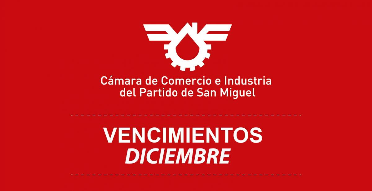 VENCIMIENTOS DICIEMBRE