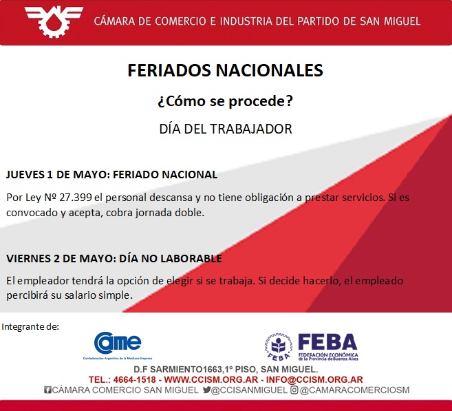 1 y 2 de mayo