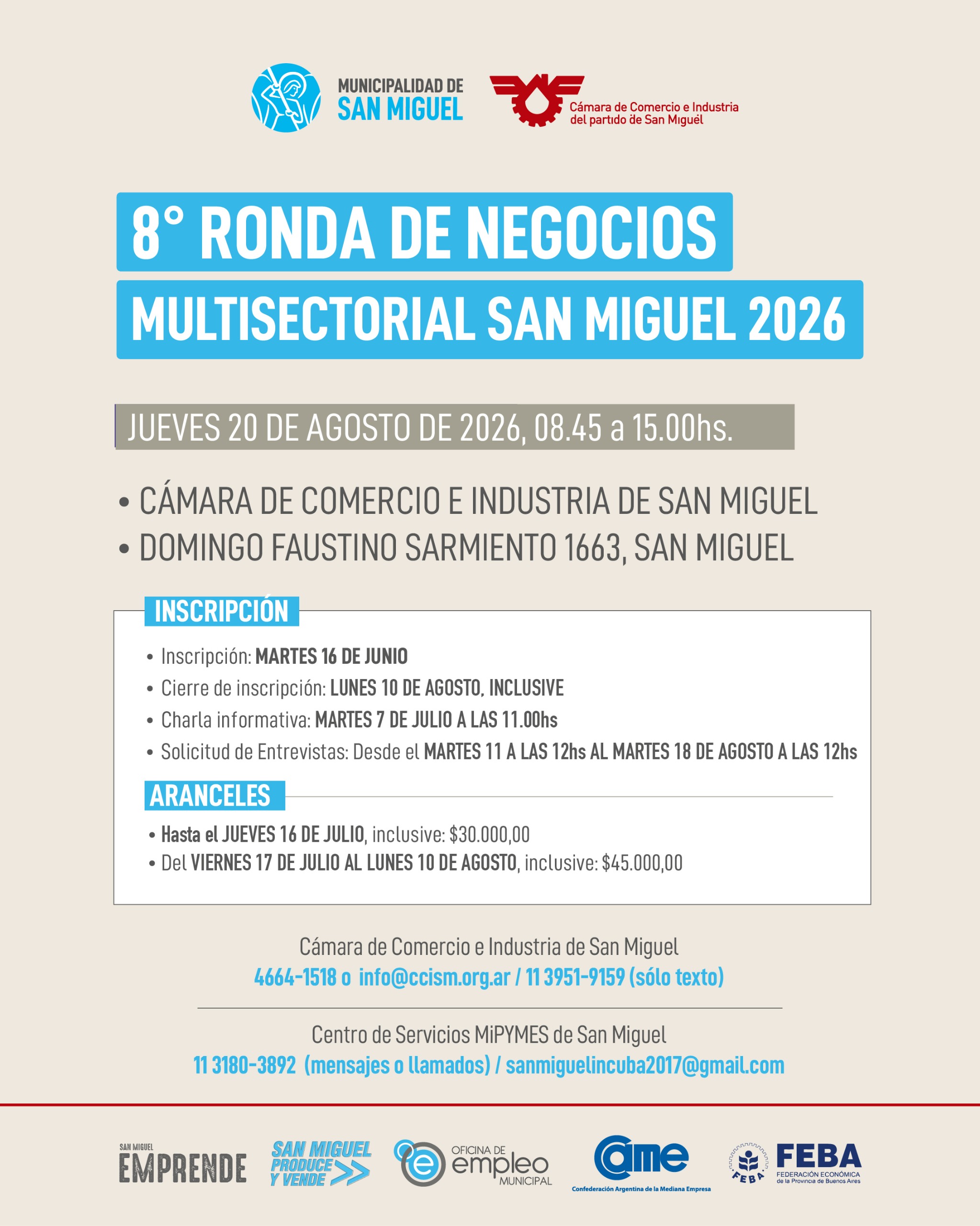 8° Ronda de Negocios Multisectorial San Miguel 2026