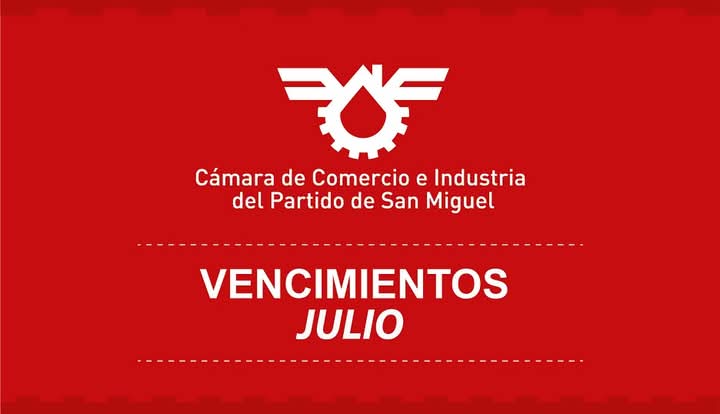 Vencimientos julio 2026